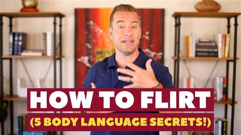What body language is flirting?